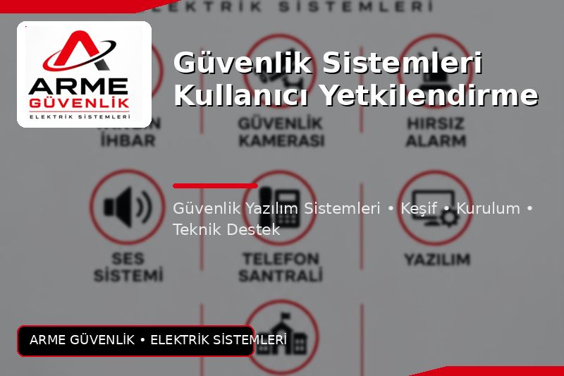 Güvenlik Sistemleri Kullanıcı Yetkilendirme