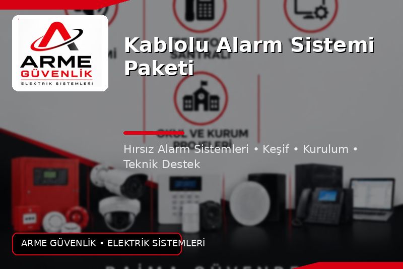 Kablolu Alarm Sistemi Paketi