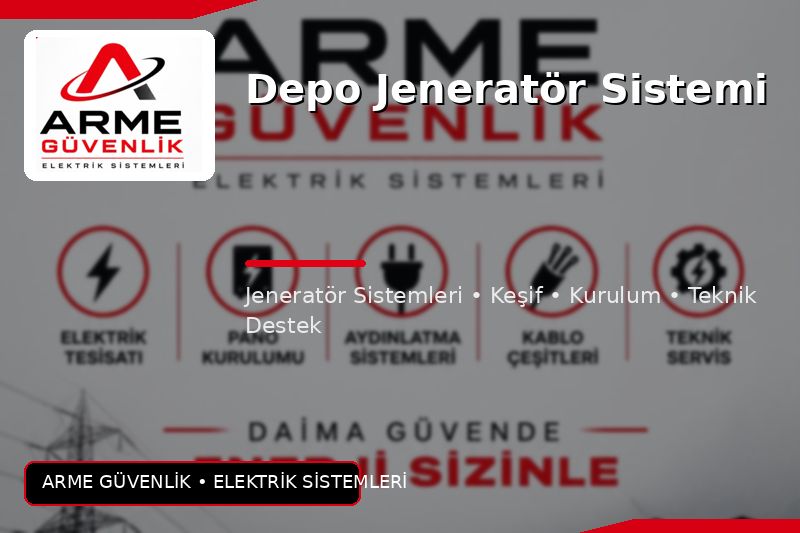 Depo Jeneratör Sistemi