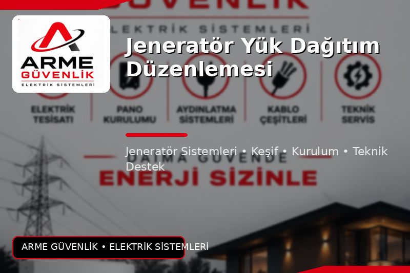 Jeneratör Yük Dağıtım Düzenlemesi