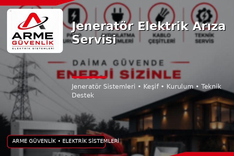 Jeneratör Elektrik Arıza Servisi