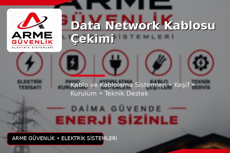 Data Network Kablosu Çekimi