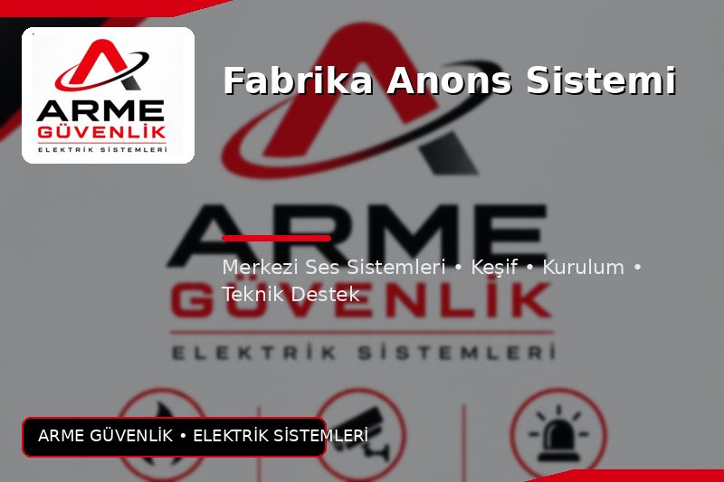 Fabrika Anons Sistemi