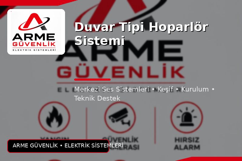 Duvar Tipi Hoparlör Sistemi